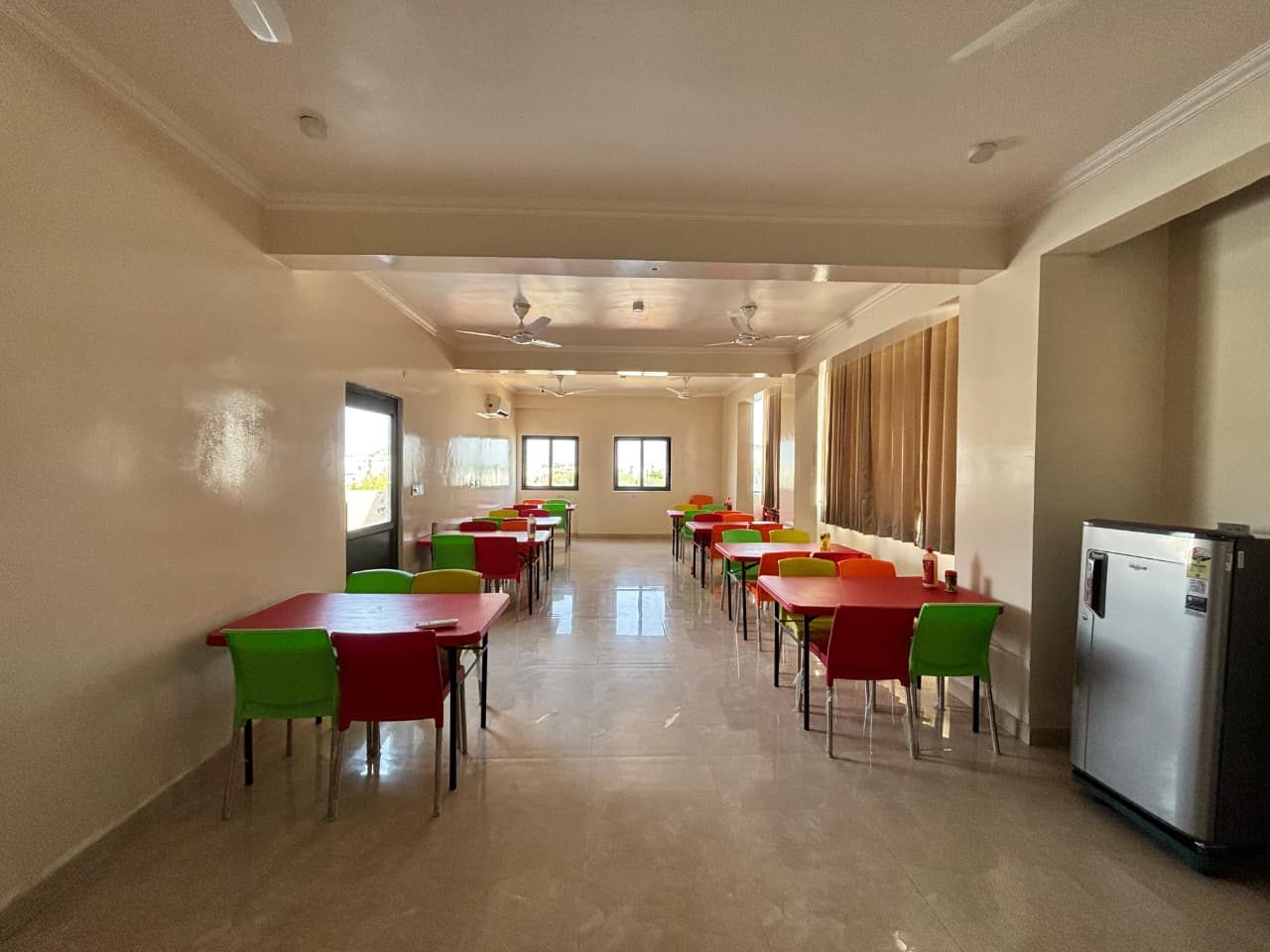 Meals served in the Nirvana dining hall