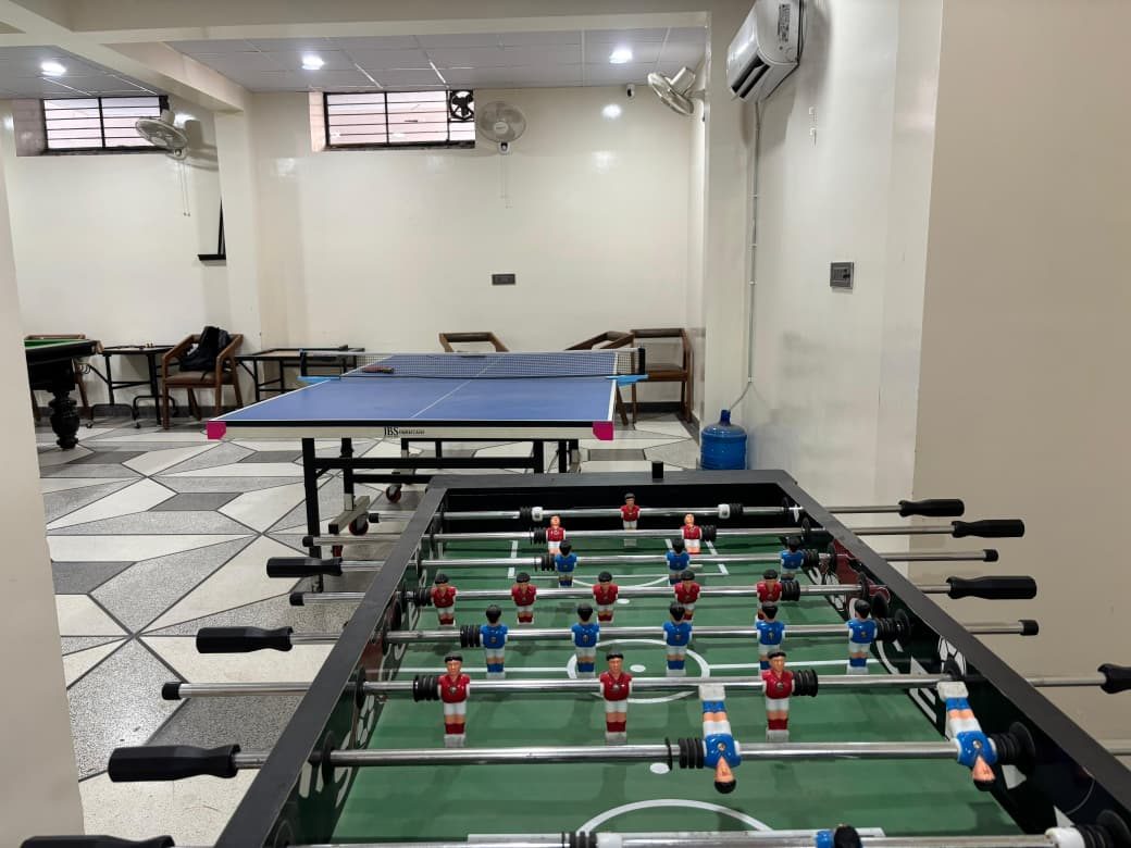 Indoor games room