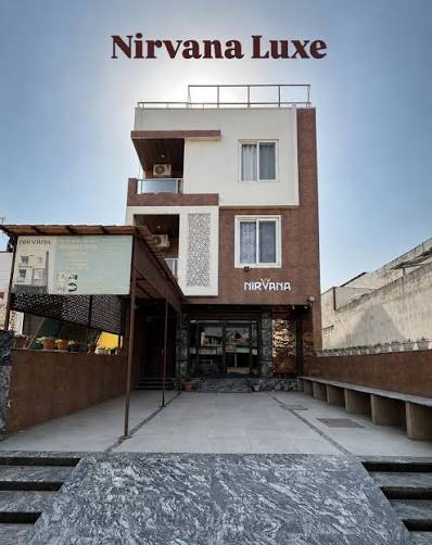 Nirvana Luxe girls hostel entrance and building facade